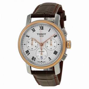 Tissot Bridgeport Automatic Chronograph Silver Dial Brown Leather Watch T097.427.26.033.00