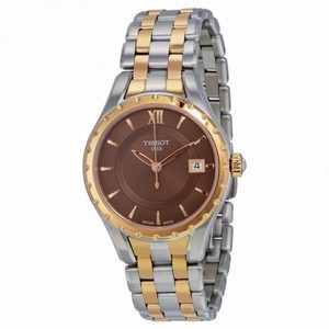 Tissot Brown Dial Two-tone Ladies Watch T0722102229800