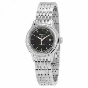 Tissot Carson Automatic Black Dial Stainless Steel Ladies Watch T0852071105100
