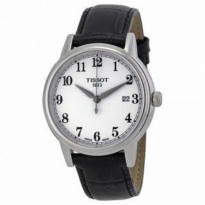 Tissot Carson White Dial Black Leather Men's Watch T0854101601200