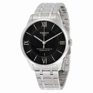 Tissot Chemin Des Tourelles Powermatic 80 Black Dial Stainless Steel Men's Watch T0994071105800