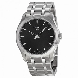 Tissot Couturier Black Dial Stainless Steel Men's Watch T0354461105100