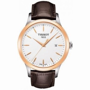 Tissot Couturier White Dial Brown Leather Men's Watch T9124104601100