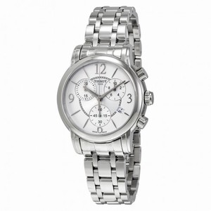 Tissot Dressport Chronograph Silver Dial Stainless Steel Ladies Sports Watch