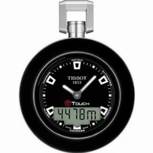 Tissot Pocket Touch Black Dial Stainless Steel Case Men's Quartz Watch T8574201905100