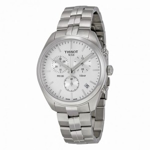 Tissot PR 100 Chronograph White Dial Stainless Steel Men's Watch T1014171103100