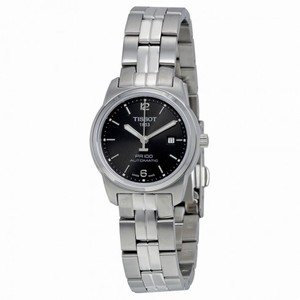 Tissot PR100 Automatic Black Dial Ladies Watch T0493071105700