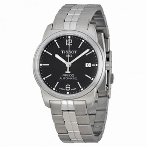 Tissot PR100 Automatic Black Dial Stainless Steel Men's Watch T0494071105700