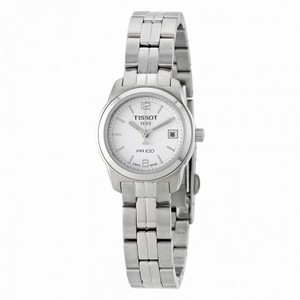 Tissot PR100 White Dial Stainless Steel Ladies Watch T0492101101700