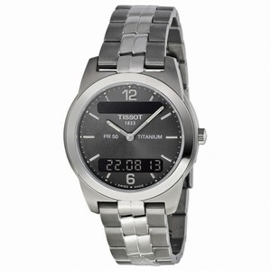 Tissot PR50 Titanium Analog/Digital Grey Men's Watch T34.7.487.62