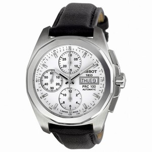 Tissot PRC 100 Quadrato Chronograph White Dial Men's Watch T0084141603100