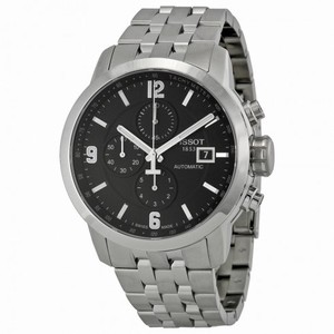 Tissot PRC 200 Automatic Chronograph Black Dial Stainless Steel Men's Watch T0554271105700
