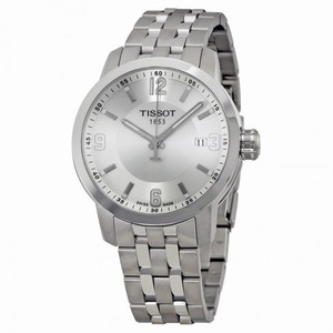 Tissot PRC 200 Quartz Silver Dial Stainless Steel Sport Men's Watch T0554101103700