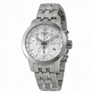 Tissot PRC200 Chronograph White Dial Stainless Steeel Ladies Watch T0552171101800
