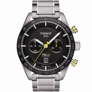 Tissot PRS 16 Black Dial Automatic Men's Chronograph Watch T100.427.11.051.00