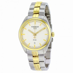 Tissot Quartz Silver Dial Two-tone Men's Watch T1014102203100