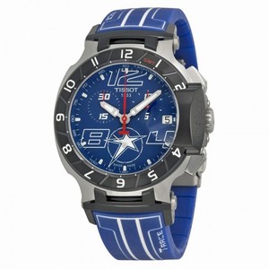 Tissot T Race  Chronograph Blue Dial Blue Silicone Men's Watch T0484172704700
