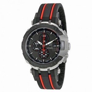Tissot T-Race MotoGP 2015 Automatic Anthracite Dial Black and Red Rubber Band Men's Sports Watch T0924272706100