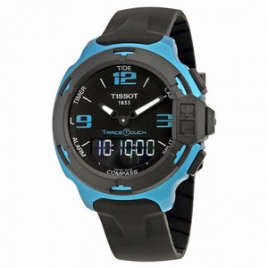 Tissot T-Race Touch Aluminium Black Dial Black Silicon Strap Men's Sports Quartz Watch T0814209705704