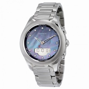 Tissot T-Touch Lady Solar Mother of Pearl Diamond Dial Stainless Steel Watch T0752201110601