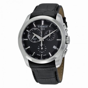Tissot T-Trend Couturier Chronograph GMT Black Dial Men's Watch T0354391605100