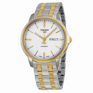 Tissot T-Classic Automatic III White Dial two-tone Men's Watch T0654302203100