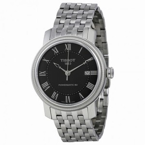 Tissot T-Classic Bridgeport Powermatic 80 Black Dial Stainless Steel Men's Watch T0974071105300