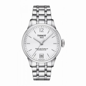 Tissot T-Classic Chemin Des Tourelles Automatic White Dial Stainless Steel Men's Watch T0992071103700