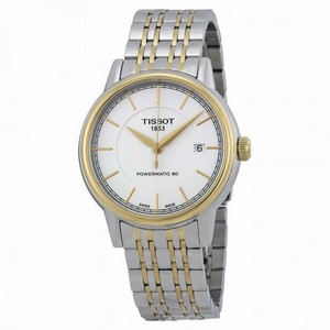 Tissot T-Classic Powermatic White Dial Two-tone Men's Watch T0854072201100
