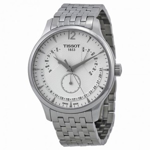 Tissot T-Classic Tradition Multi-Function White Dial Stainless Steel Perpetual Calendar Men's Watch T0636371103700