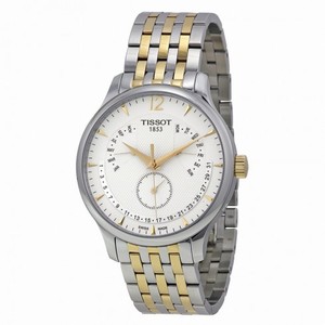 Tissot Tradition Perpetual White Dial Two-tone Men's Watch T0636372203700