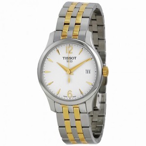 Tissot Tradition White Dial Two-tone Stainless Steel Ladies Watch T0632102203700