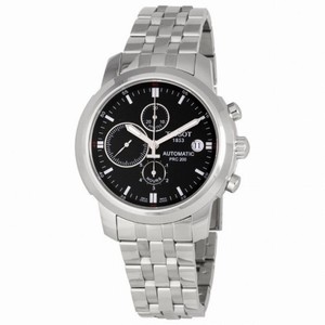 Tissot T-Sport PRC200 Automatic Chronograph Black Dial Stainless Steel Men's Watch T014.427.11.051.00