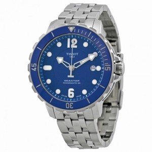 Tissot T-Sport Seastar 1000 Automatic Blue Dial Stainless Steel Men's Watch T0664071104702