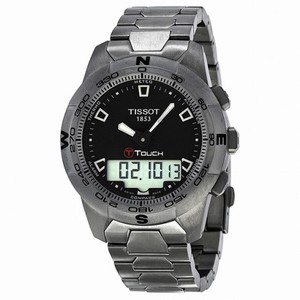 Tissot T-Touch II Black Dial Titanium Men's Watch T0474204405100