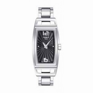 Tissot T-Trend Black Dial Stainless Steel Ladies Watch T0373091105700