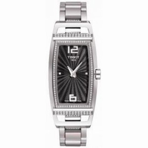 Tissot T-Trend Black Dial Stainless Steel Ladies Watch T0373091105701