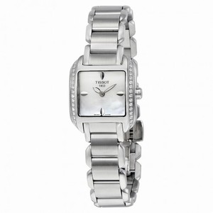 Tissot T-Wave Mother of Pearl Dial Stainless Steel Ladies Watch T02138571