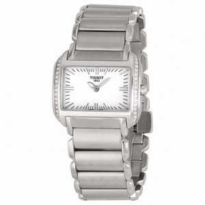 Tissot T-Wave White Dial Stainless Steel Ladies Watch T023.309.11.031.01