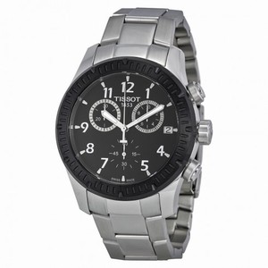 Tissot V8 Chronograph Black Dial Stainless Steel Men's Watch T0394172105700