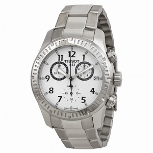 Tissot V8 Chronograph Silver Dial Stainless Steel Men's Watch T0394171103700