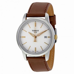 Tissot T-Classic Dream White Dial Brown Leather Men's Watch T0334102601100