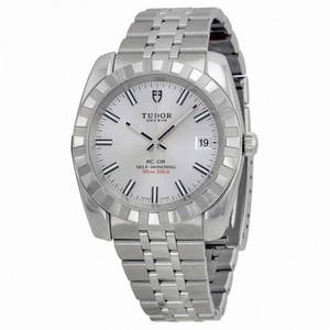 Tudor Date Classic Automatic Silver Dial Stainless Steel Men's Watch 21010-SVSSS