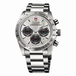 Tudor Fastrider Silver Dial Chronograph Stainless Steel Men's Watch 42000-SVSSS