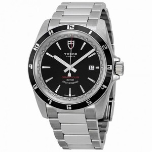 Tudor Grantour Black Dial Stainless Steel Men's Watch 20500N-BKSSS