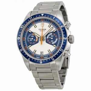Tudor Heritage Chronograph Blue and Silver Dial Stainless Steel Men's Watch 70330B-95740