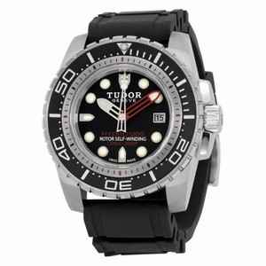 Tudor Hydronaut Automatic Black Dial Black Rubber Men's Watch 25000-BKSBKRS