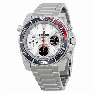 Tudor Hydronaut II Chronograph White Dial Stainless Steel Men's Watch 20360N-WSSS