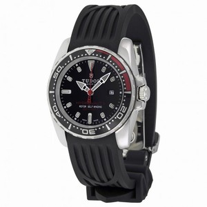 Tudor Hydronaut II Black Dial Black Rubber Ladies Watch 24060N-BKSBKRS
