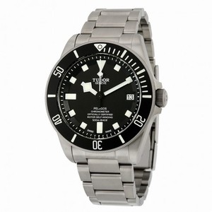 Tudor Pelagos Black Dial Titanium Men's Watch 25600TN